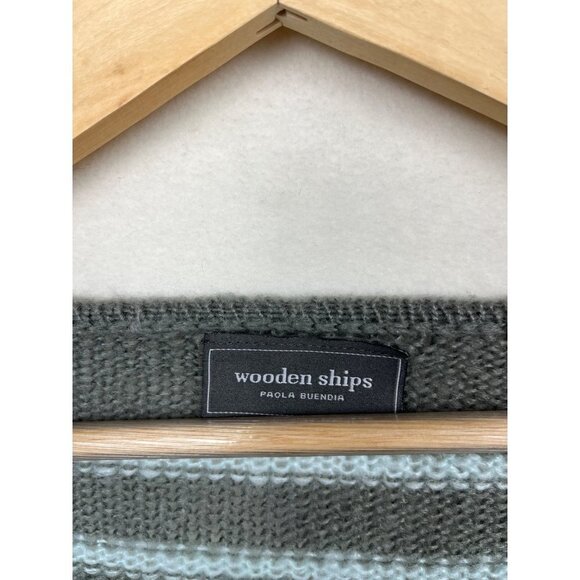 Wooden Ships Sweater Striped Pattern Mohair Wool blend size S/M - Picture 3 of 6